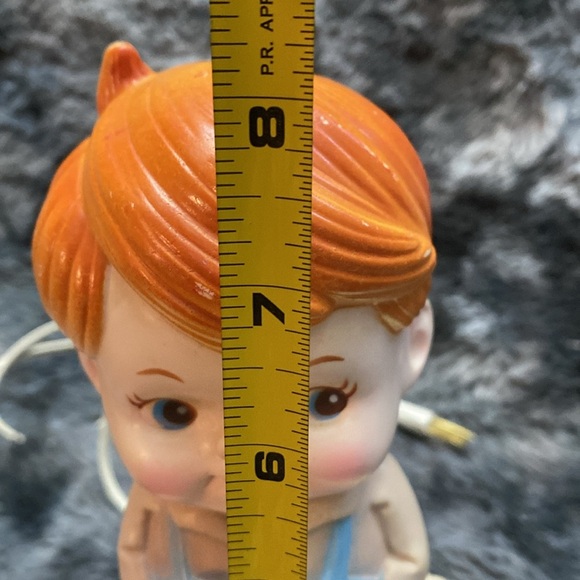 Vintage Sanitoy blow mold Boy in Blue Ovetalls - Picture 13 of 17